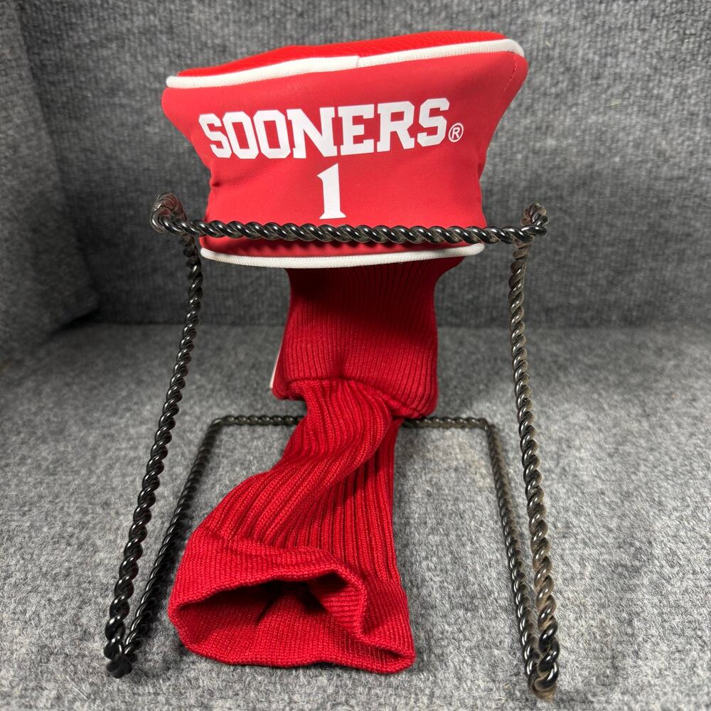 OU Sooners Golf Club Sock Red 1 Wood Golfing Gear Club Cover